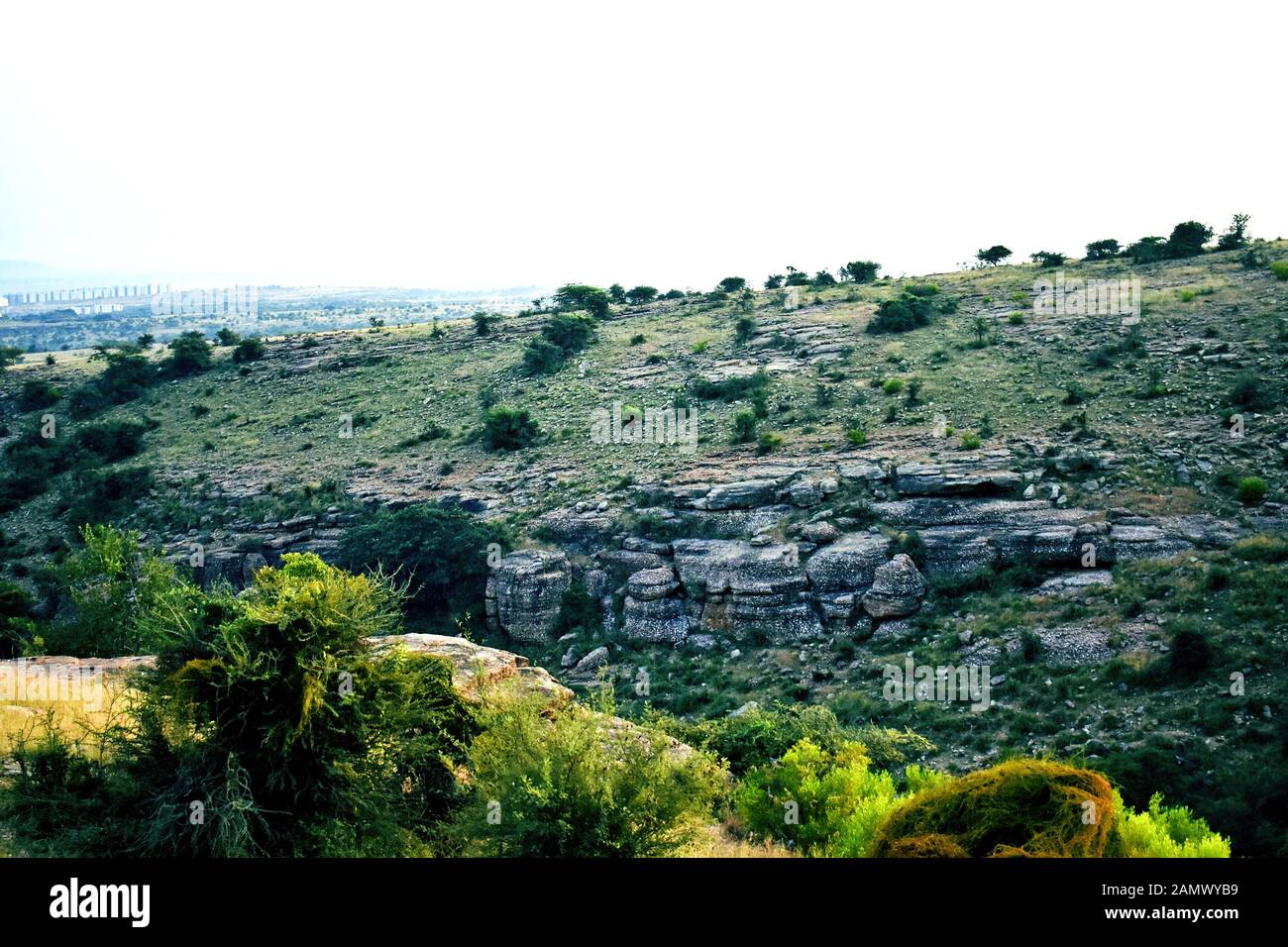 Landscape of Hill and Sky Stock Photo