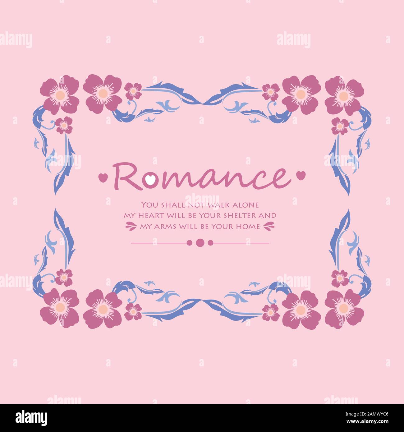 Romantic Pattern For Card Elegant romance greeting card design, with beautiful pattern leaf and ...