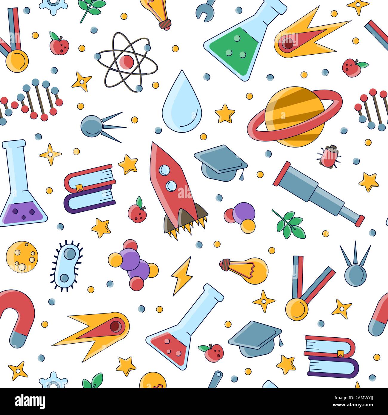 Science symbols microscope hi-res stock photography and images - Alamy