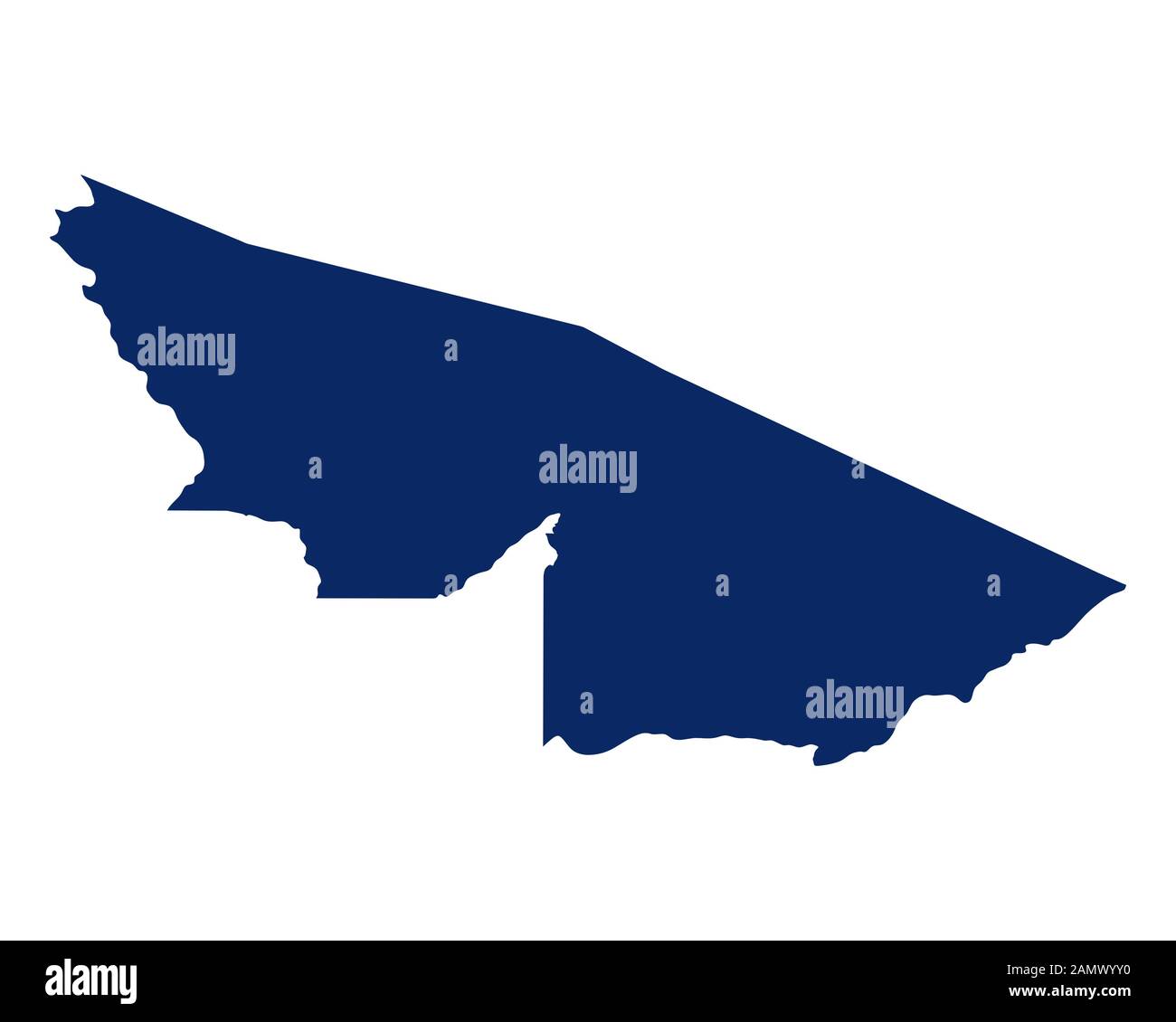 Map Of Acre In Blue Colour Stock Photo Alamy