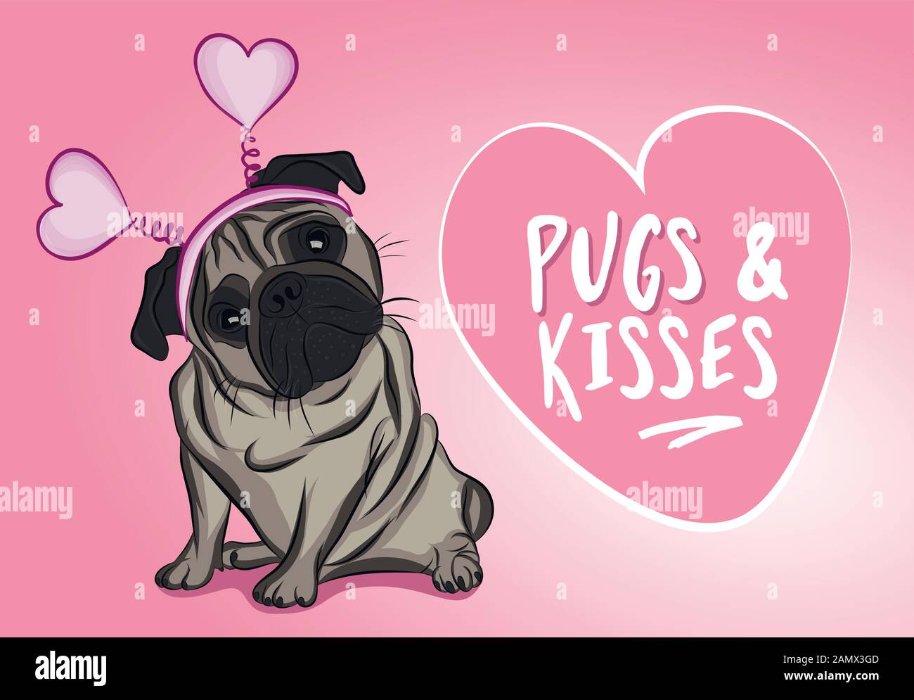 Pugs And Kisses High Resolution Stock Photography and Images - Alamy
