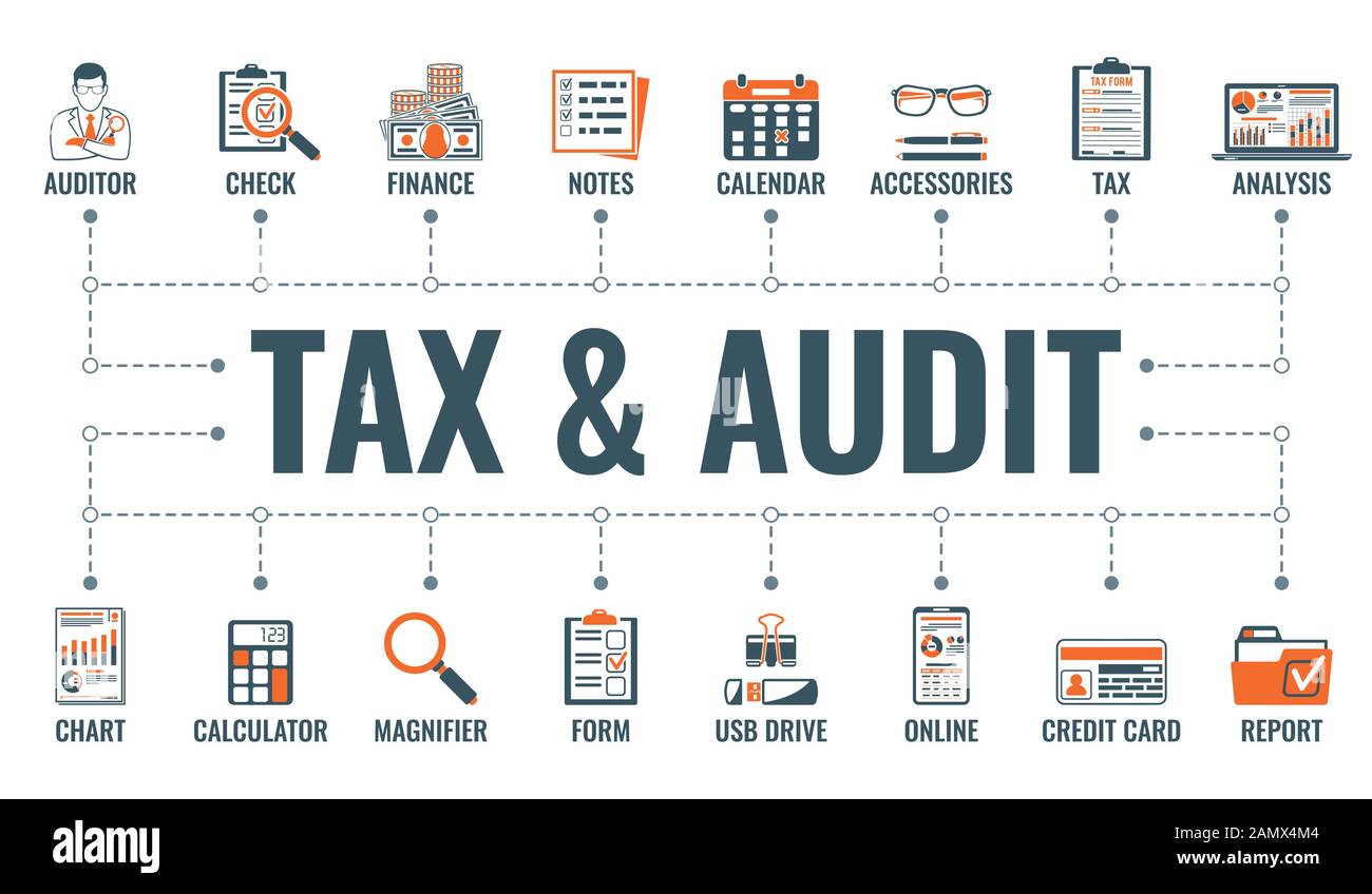 Auditing, Tax, Accounting Banner Stock Vector Image & Art - Alamy