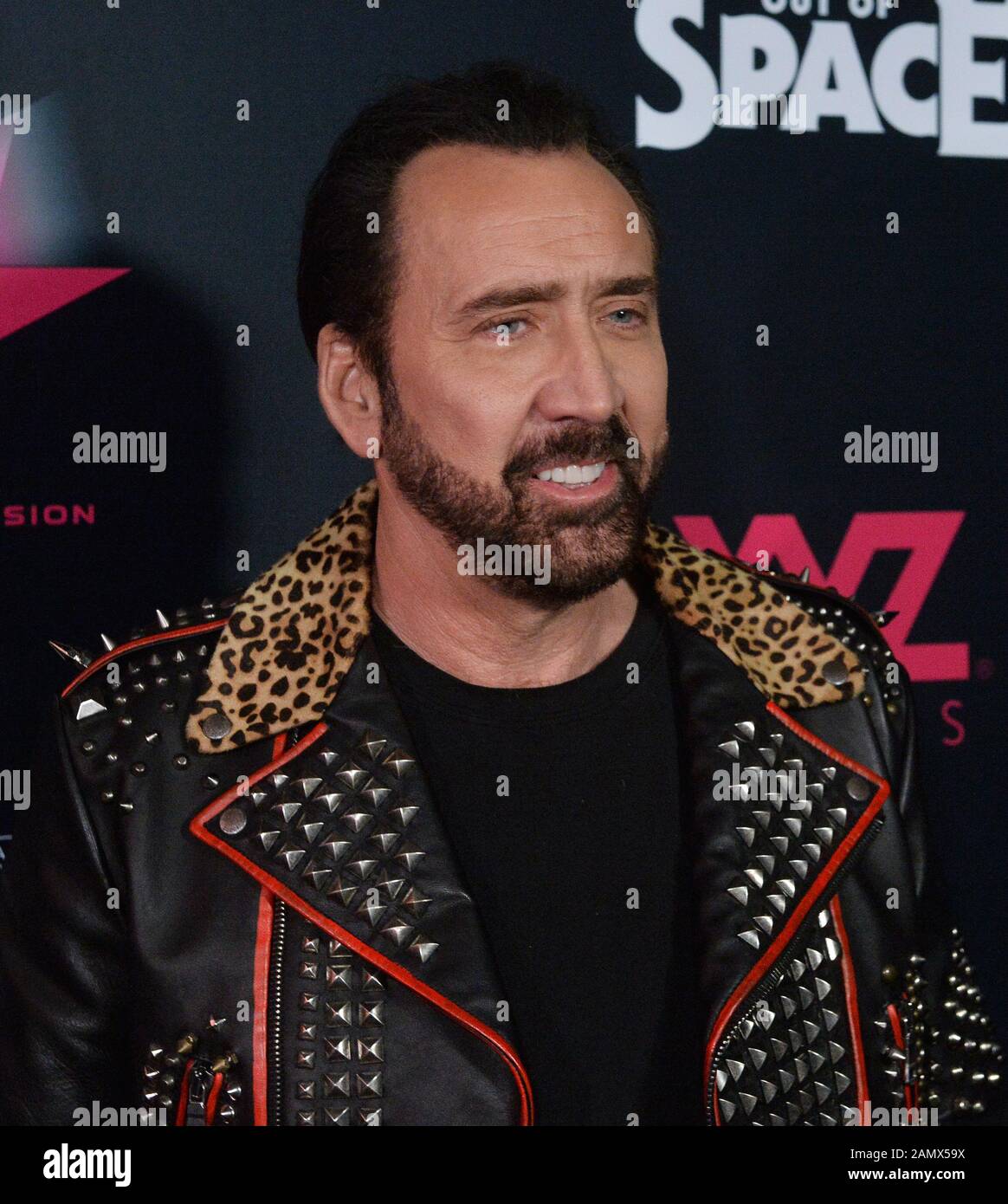 Los Angeles Usa 14th Jan Cast Member Nicolas Cage Attends The Premiere Of The Sci Fi Horror Motion Picture Color Out Of Space At The Vista Theatre In Los Angeles On Tuesday