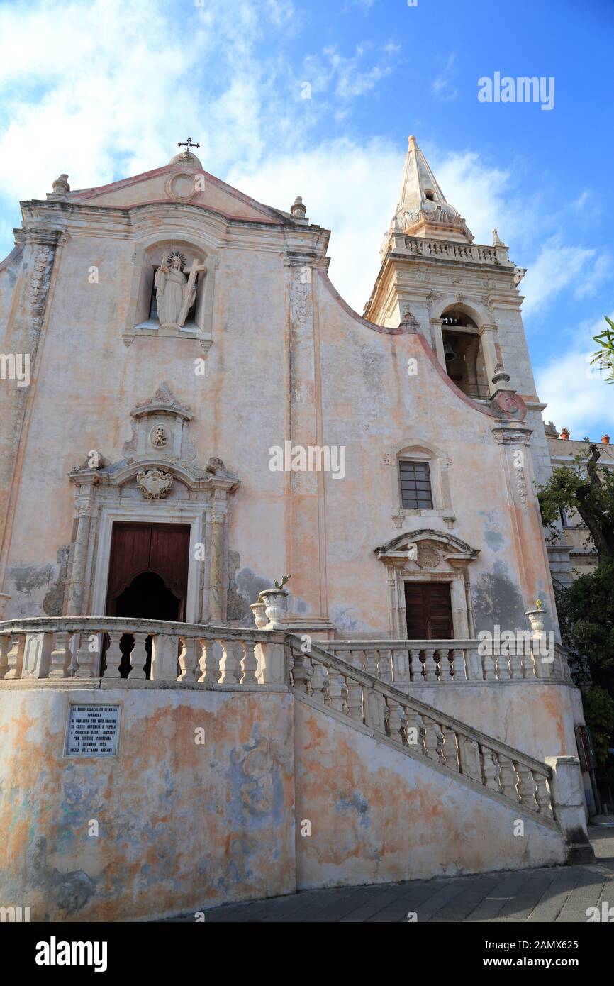 Chiesa di San Giuseppe church in Taormina Stock Photo