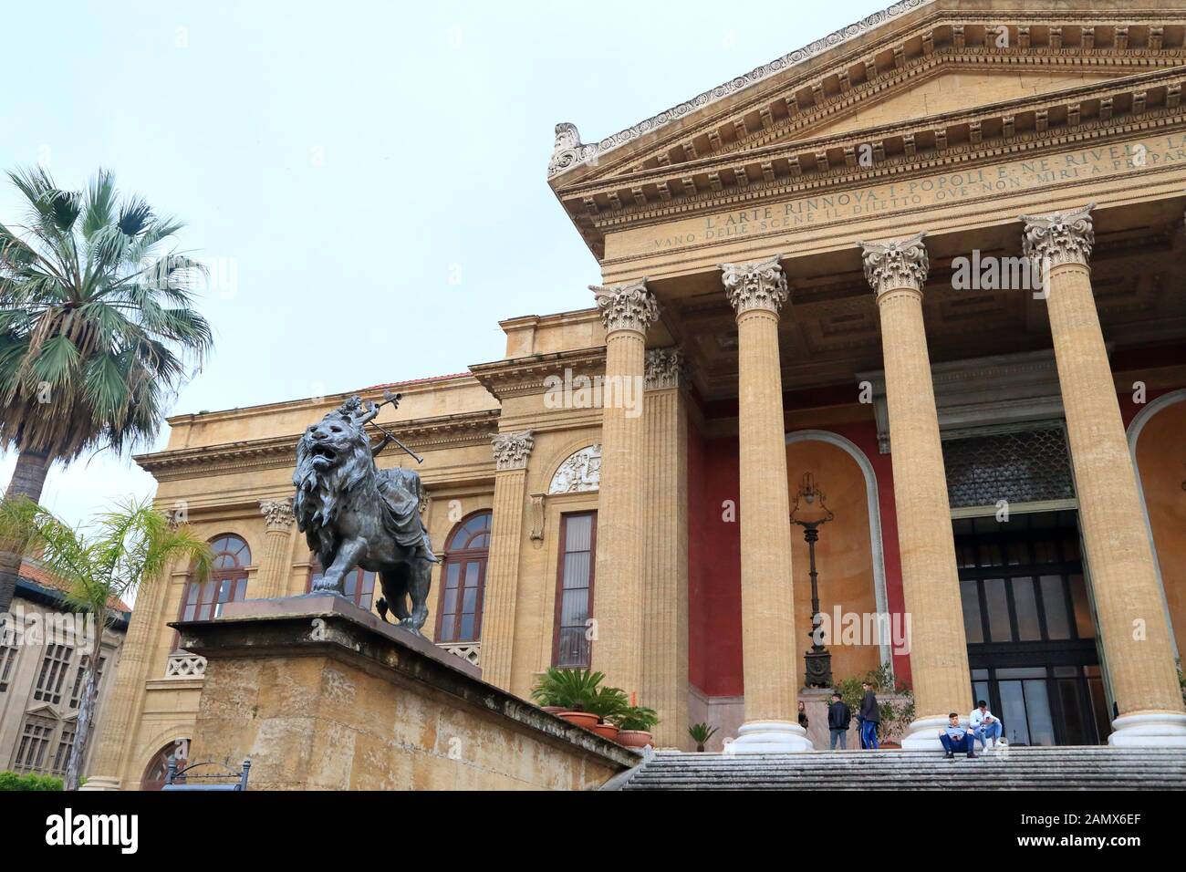 Teatro Massimo Theater. Opera house in Palermo Stock Photo