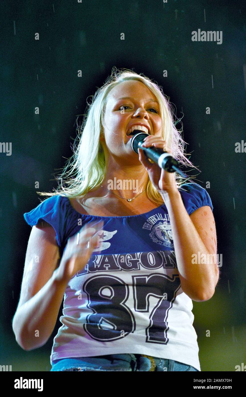 Padova Italy 02/06/2001   live concert of Emma Bunton at the Festivalbar Stock Photo