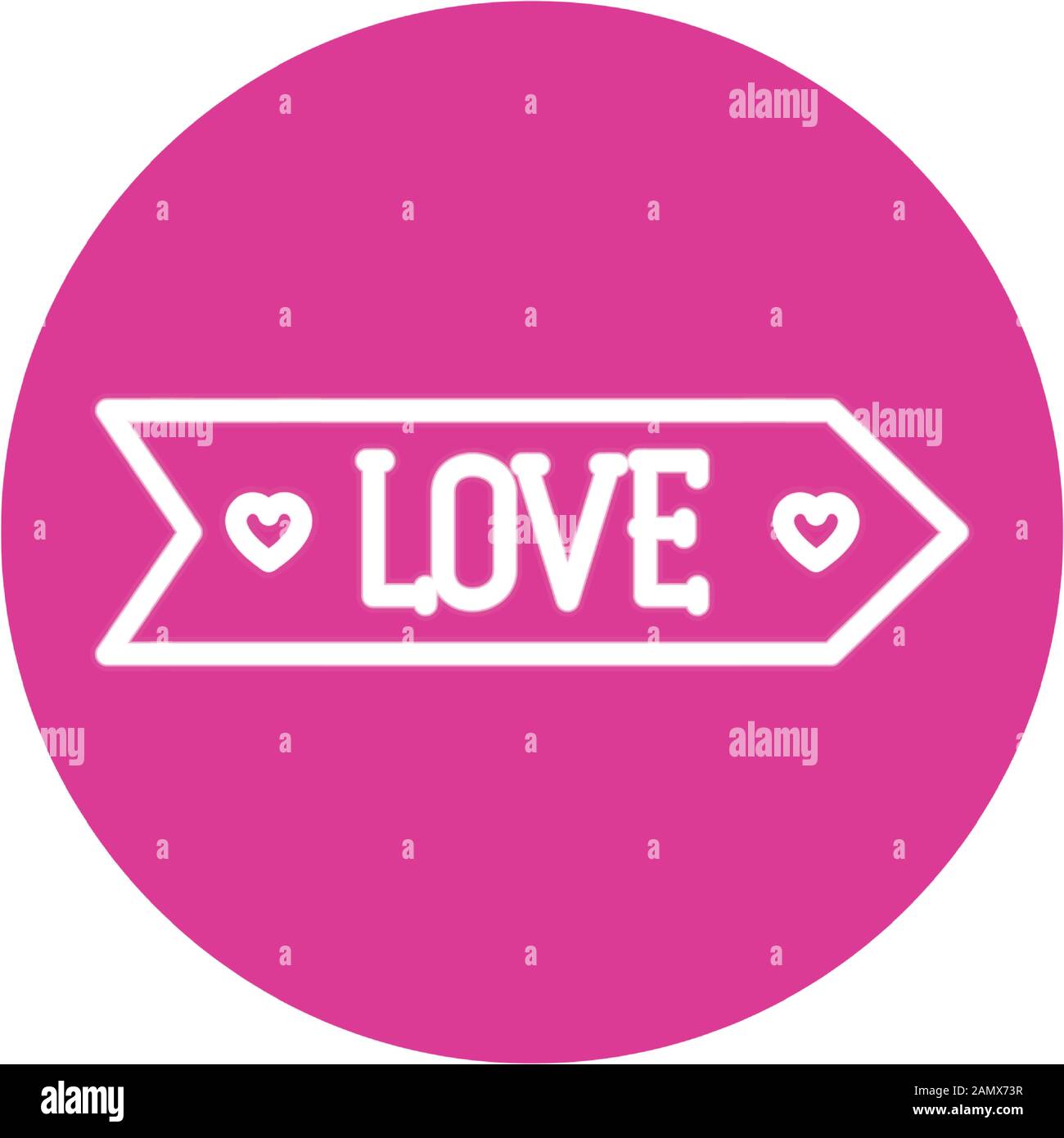 love label on pink background Stock Vector Image & Art Alamy