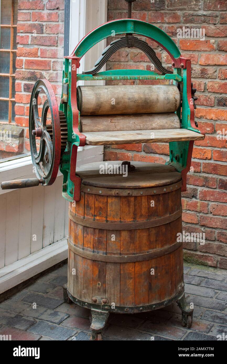 Victorian Washing Machine.in England Stock Photo