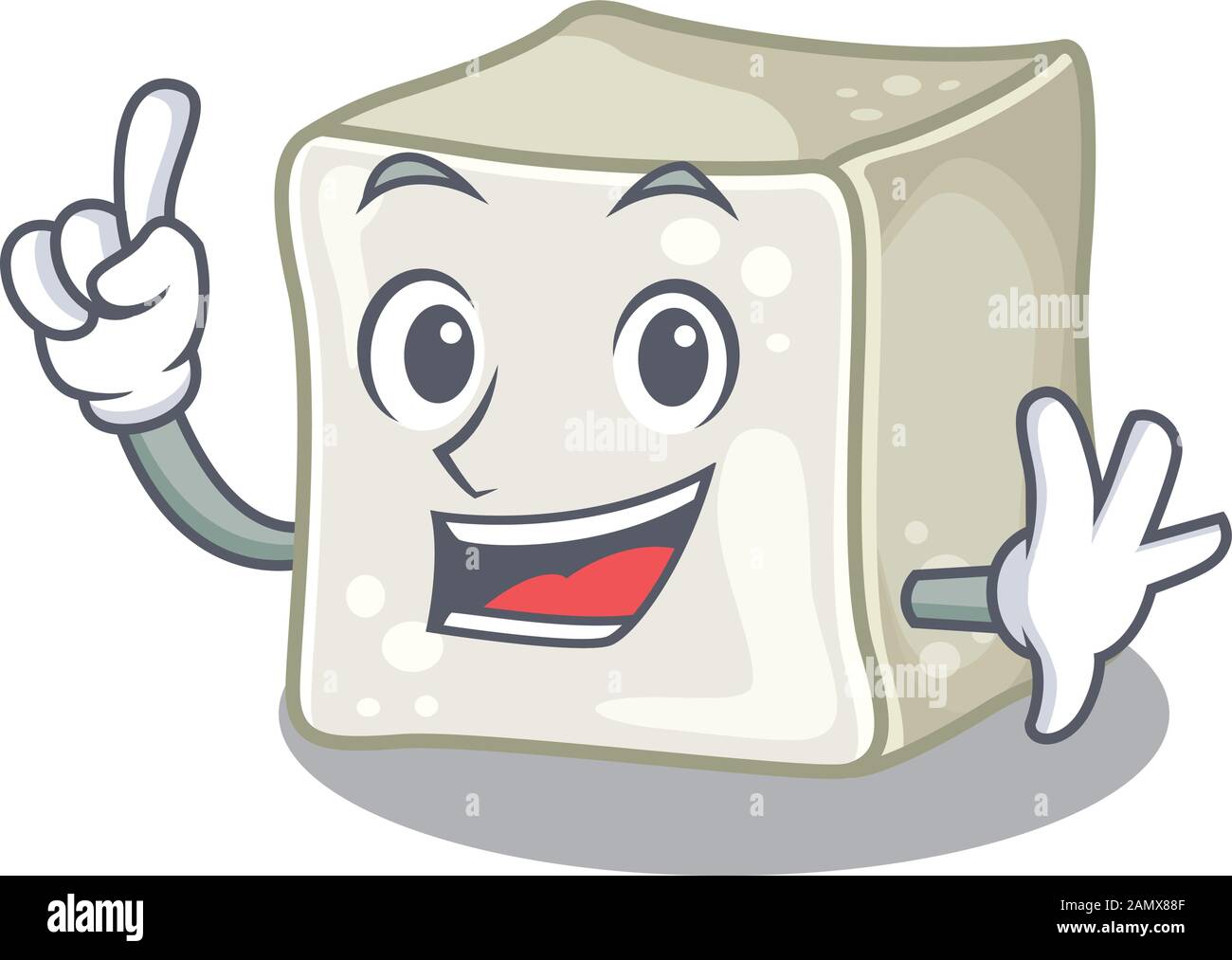 One Finger sugar cube in mascot cartoon character style Stock Vector Image  & Art - Alamy