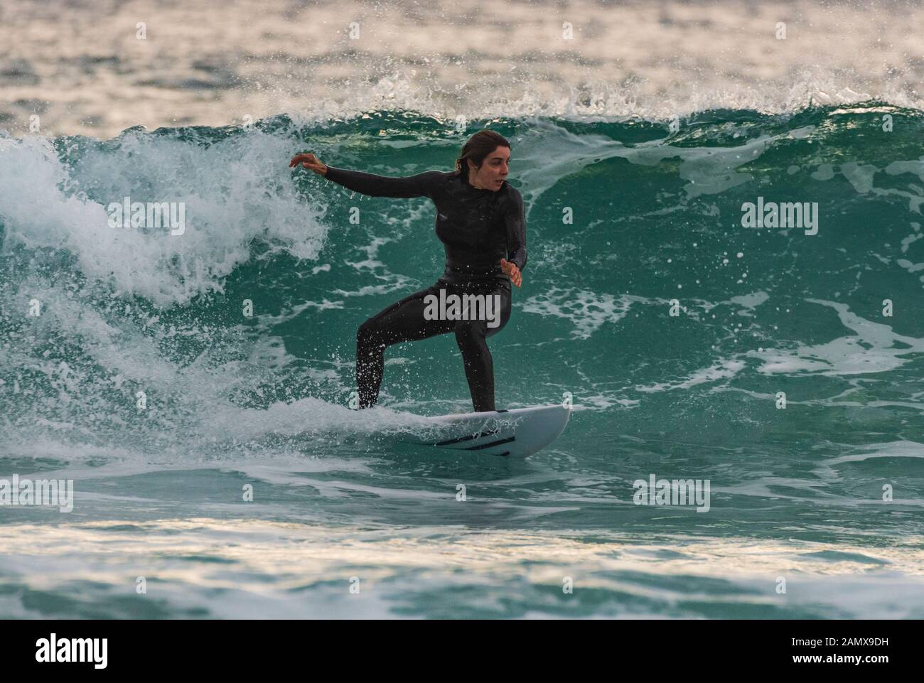 Woman surfer. Stock Photo