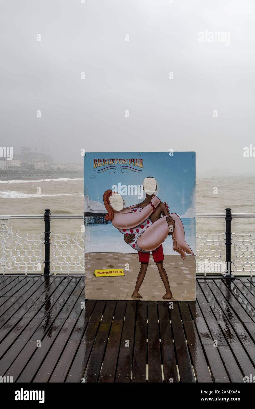 A photo-stand in on a pier Stock Photo - Alamy