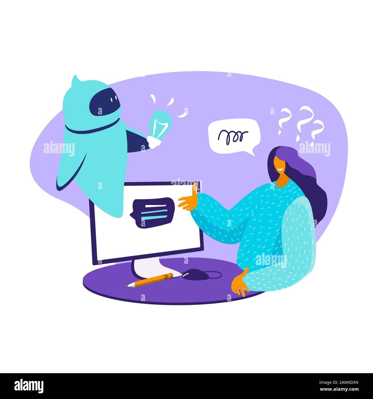 Dialog Helping Service Woman With Questions Chat With Chatbot Online Artificial Intelligence Chat Bot Future Ai Business Internet Of Things Concept Stock Vector Image Art Alamy Dialog Helping Service Woman With Questions Chat With Chatbot Online Artificial Intelligence Chat Bot Future Ai Business Internet Of Things Concept Stock Vector Image Art Alamy