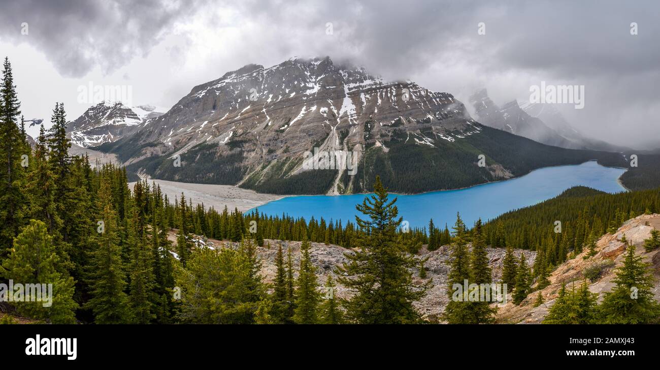 Banff national park peyto lake alberta no people hi-res stock ...