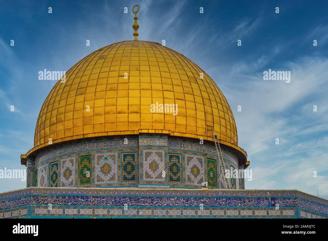Close up of the cupola of the Dome of the Rock Stock Photo Alamy