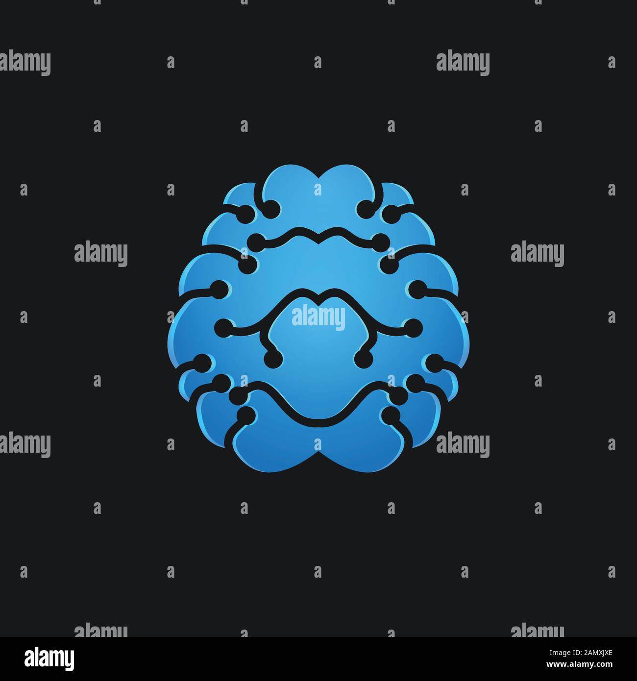 Brain logo Ideas. Inspiration logo design. Template Vector Illustration ...