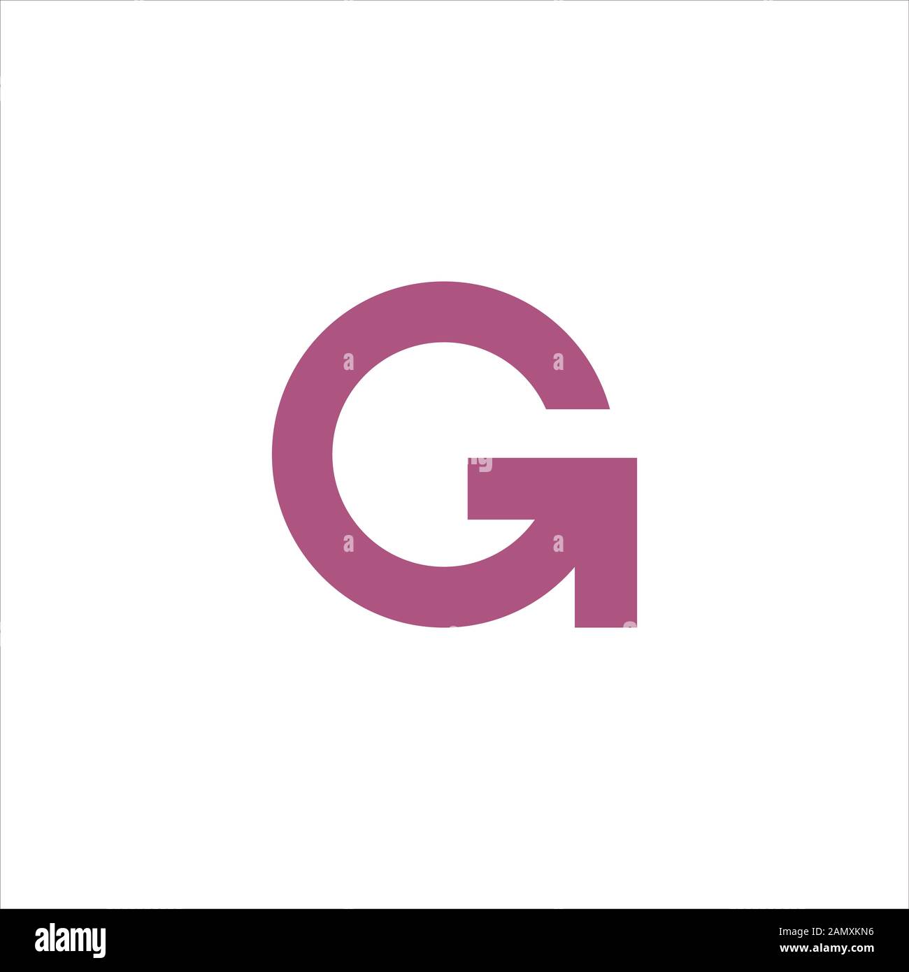 initial letter g logo vector design Stock Vector