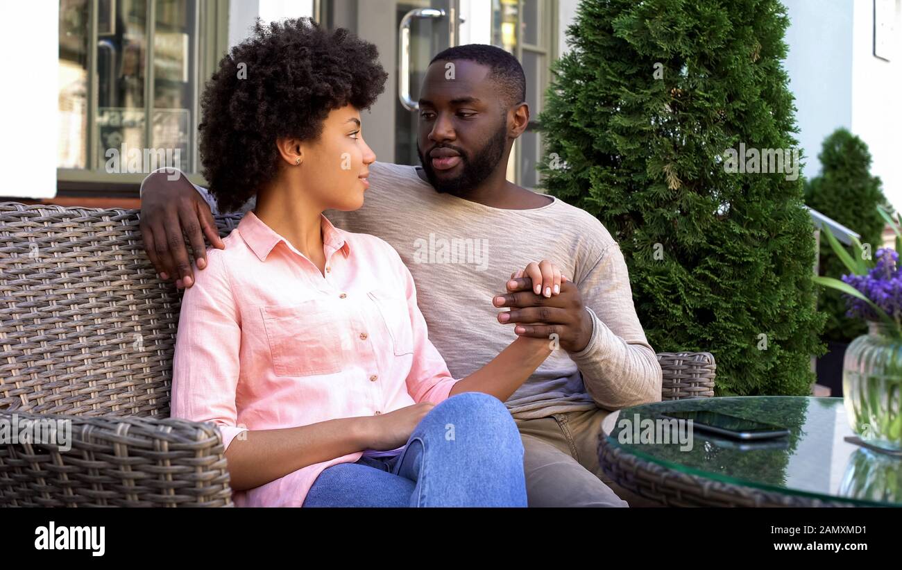 African couple relationship flirt hi-res stock photography and images ...