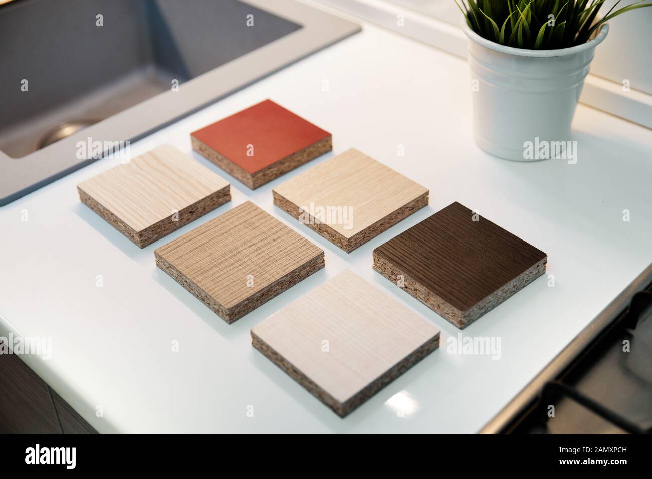 laminate furniture samples for kitchen worktops and Stock