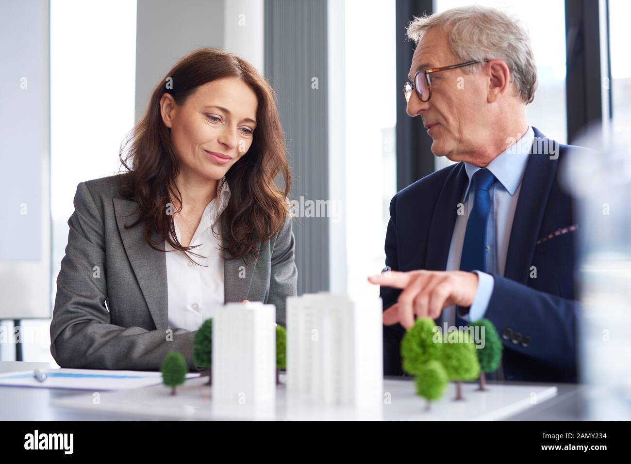 Male coworker having an advice Stock Photo