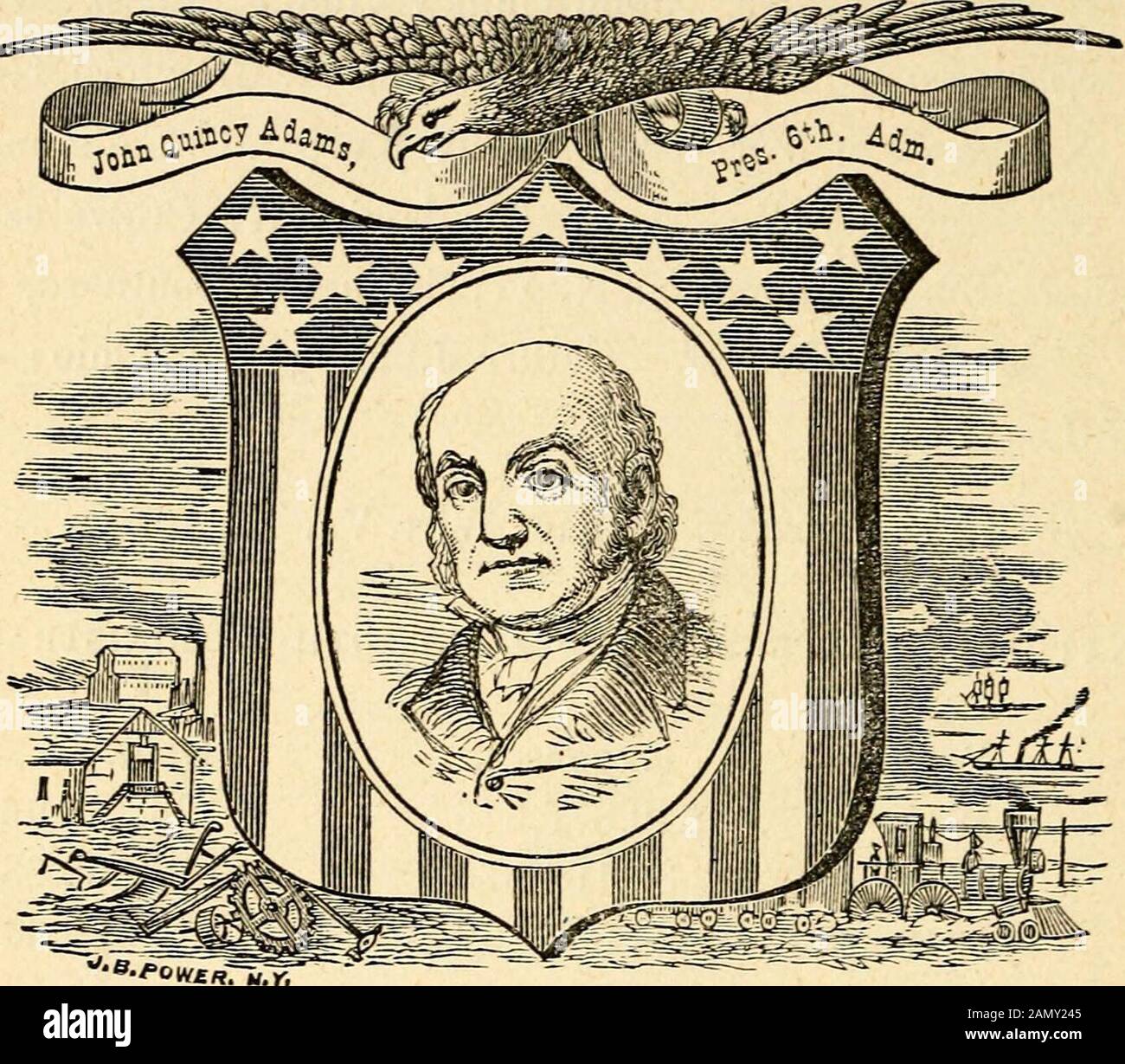 The national hand-book of American progress : a ready reference manual of facts and figures, from the discovery of America to the present time . he Treasury. William H. Crawford, Ga. Secretaries of War. Isaac Shelby, Ky.; J. C. Calhoun, S.C. Secretaries of the Navy. Benjamin W. Crowninshield,Mass.; Smith Thompson, N. Y.; Samuel L. Southard, N. J. Postmasters- General. Return J. Meigs, Jr., Ohio; JohnMcLean, Ohio. Attorney- General. William Wirt, Va.National Expenses and Debt, 5th Administration. Year. Expenses. Debt. 1817. $40,877,646 $123,491,965 1818. . 35,164,875 103,466,633 1819. . 24,004, Stock Photo