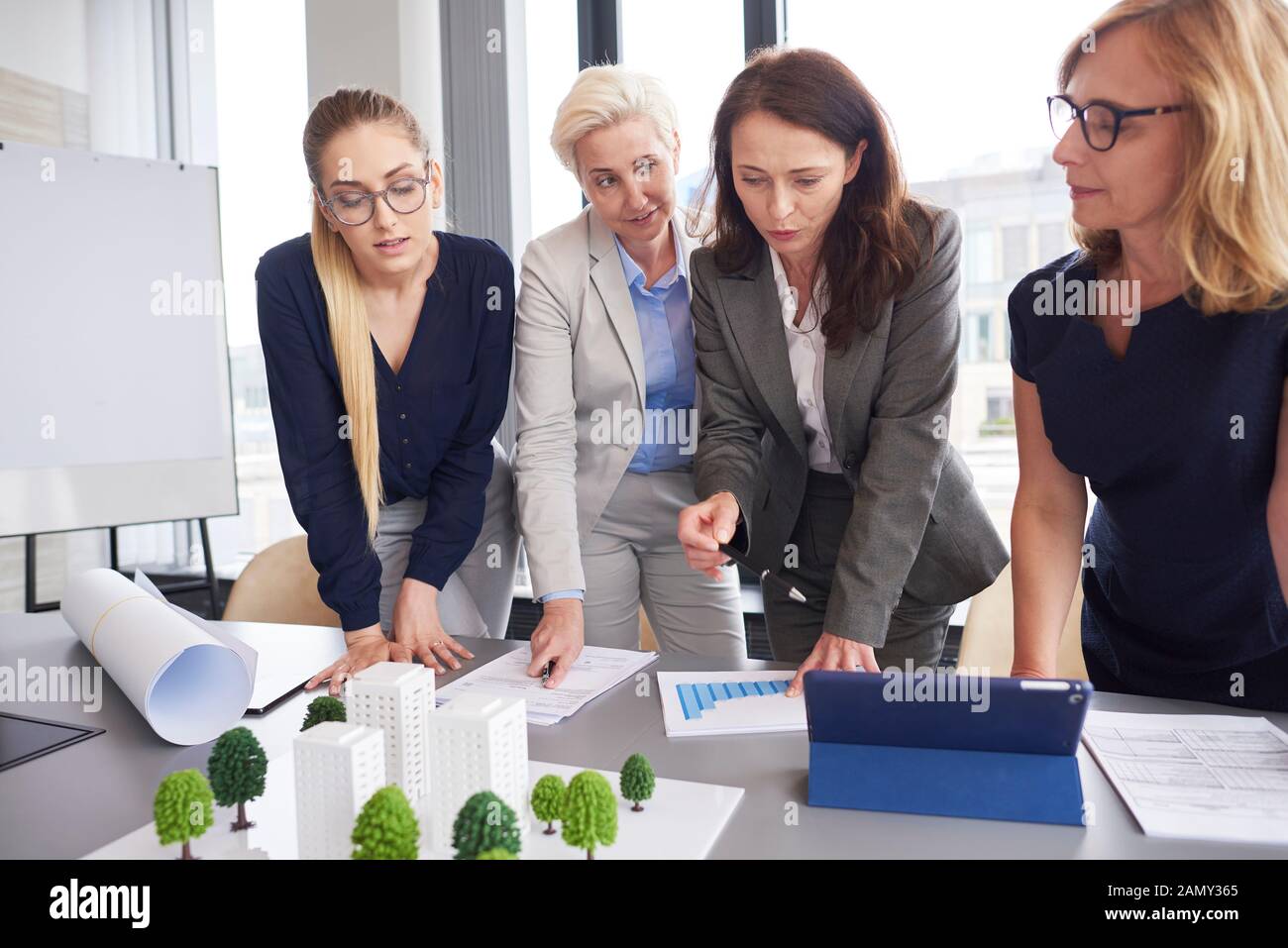 Professional female coworkers during business meeting Stock Photo