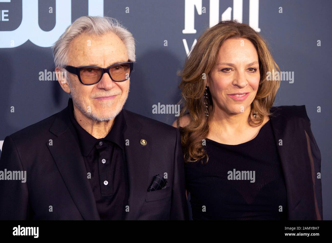 Harvey Keitel with wife Daphna Kastner at the 25th Critics' Choice