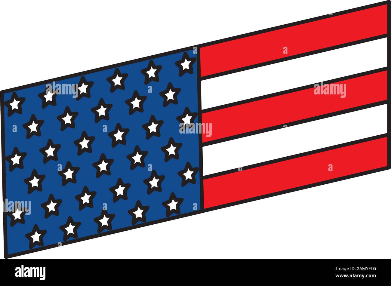 Isolated usa flag vector design Stock Vector Image & Art - Alamy