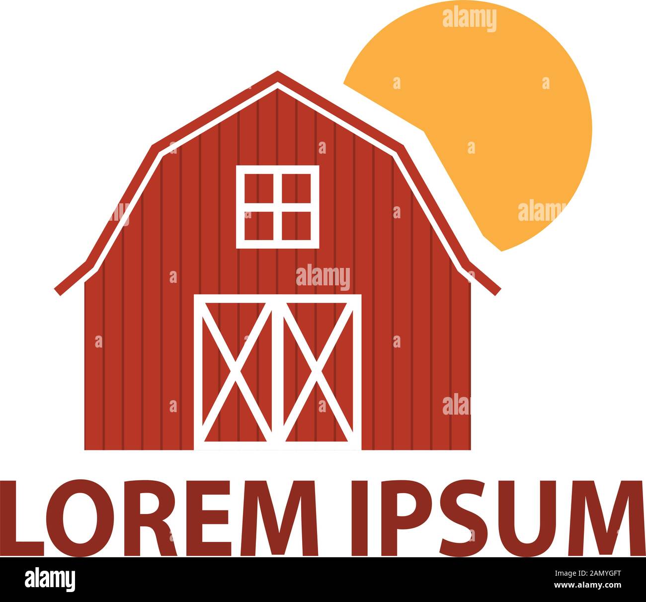 Barn rise Stock Vector Images Alamy