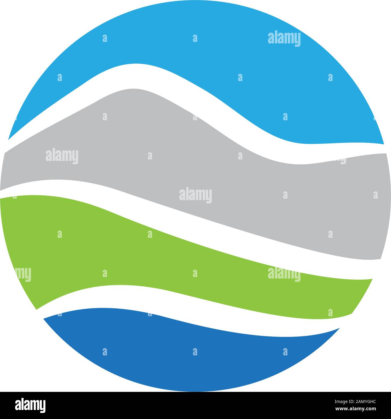 abstract mountain landscape, vector graphic design element Stock Vector