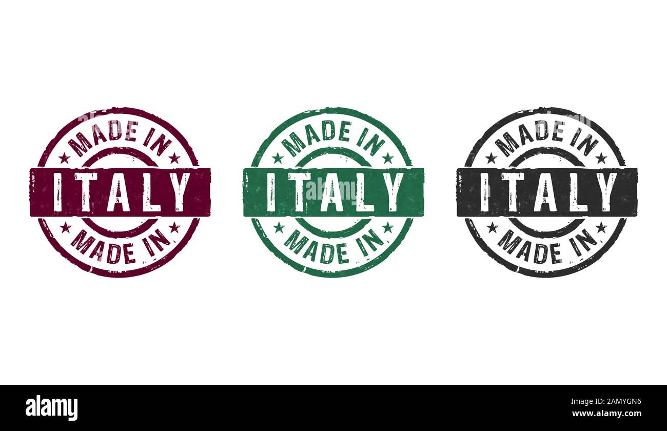 Made in Italy Logo Stock Illustration