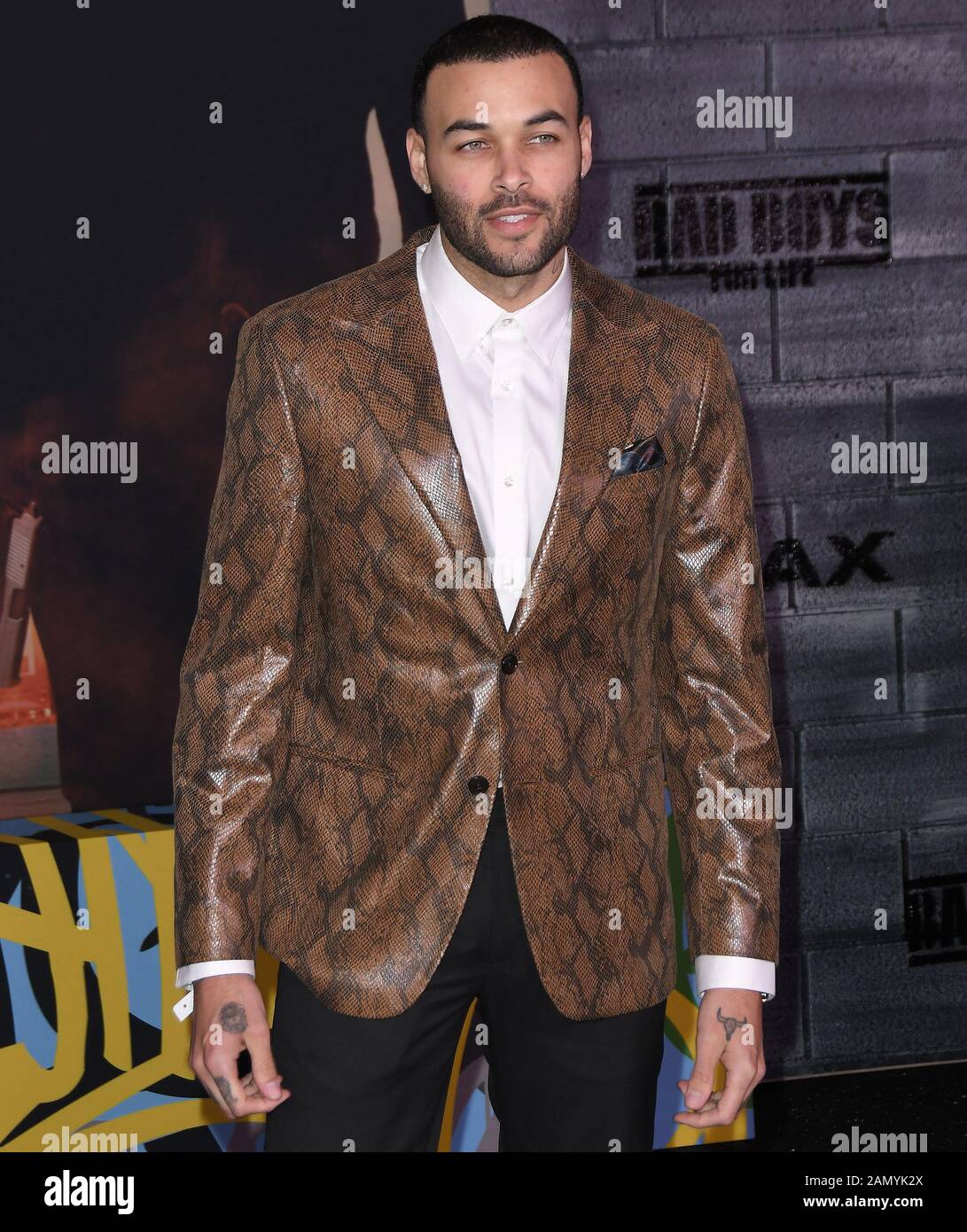 Don Benjamin arrives at the BAD BOYS FOR LIFE Los Angeles Premiere held at the TCL Chinese Theatre in Hollywood, CA on Tuesday, ?January 14, 2020.  (Photo By Sthanlee B. Mirador/Sipa USA) Stock Photo
