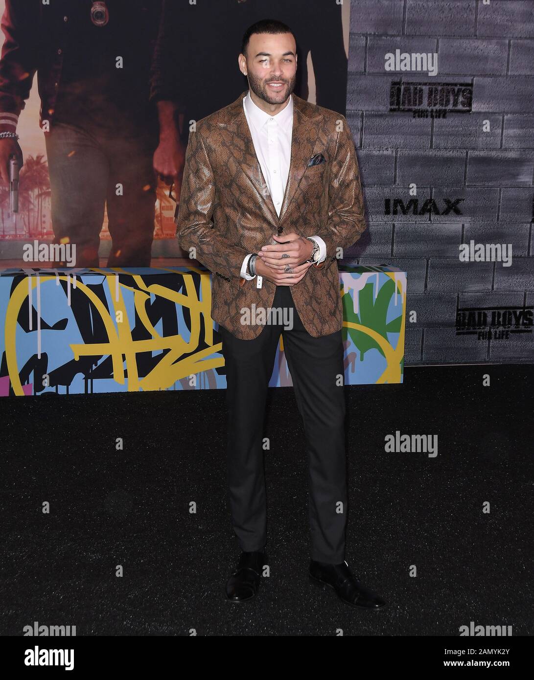 Don Benjamin arrives at the BAD BOYS FOR LIFE Los Angeles Premiere held at the TCL Chinese Theatre in Hollywood, CA on Tuesday, ?January 14, 2020.  (Photo By Sthanlee B. Mirador/Sipa USA) Stock Photo