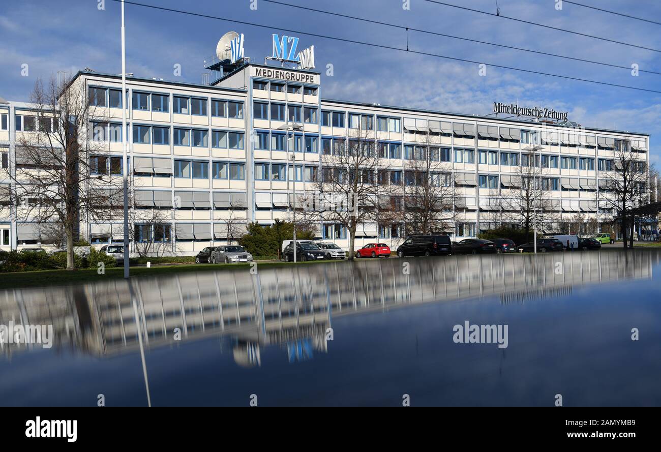 15 January Saxony Anhalt Halle Saale View Of The Main Building Of The Mitteldeutsche