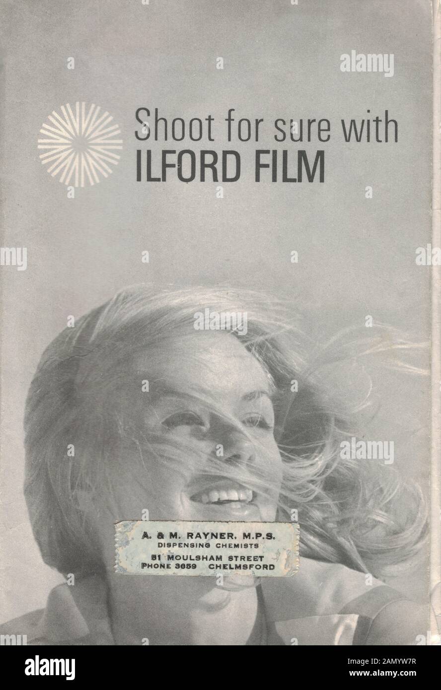 Ilford Film Wallet Stock Photo