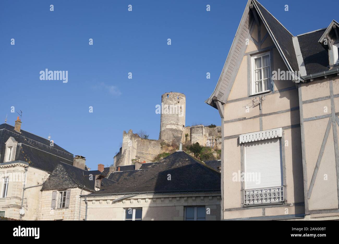 Chinon royal fortress france hi-res stock photography and images - Alamy