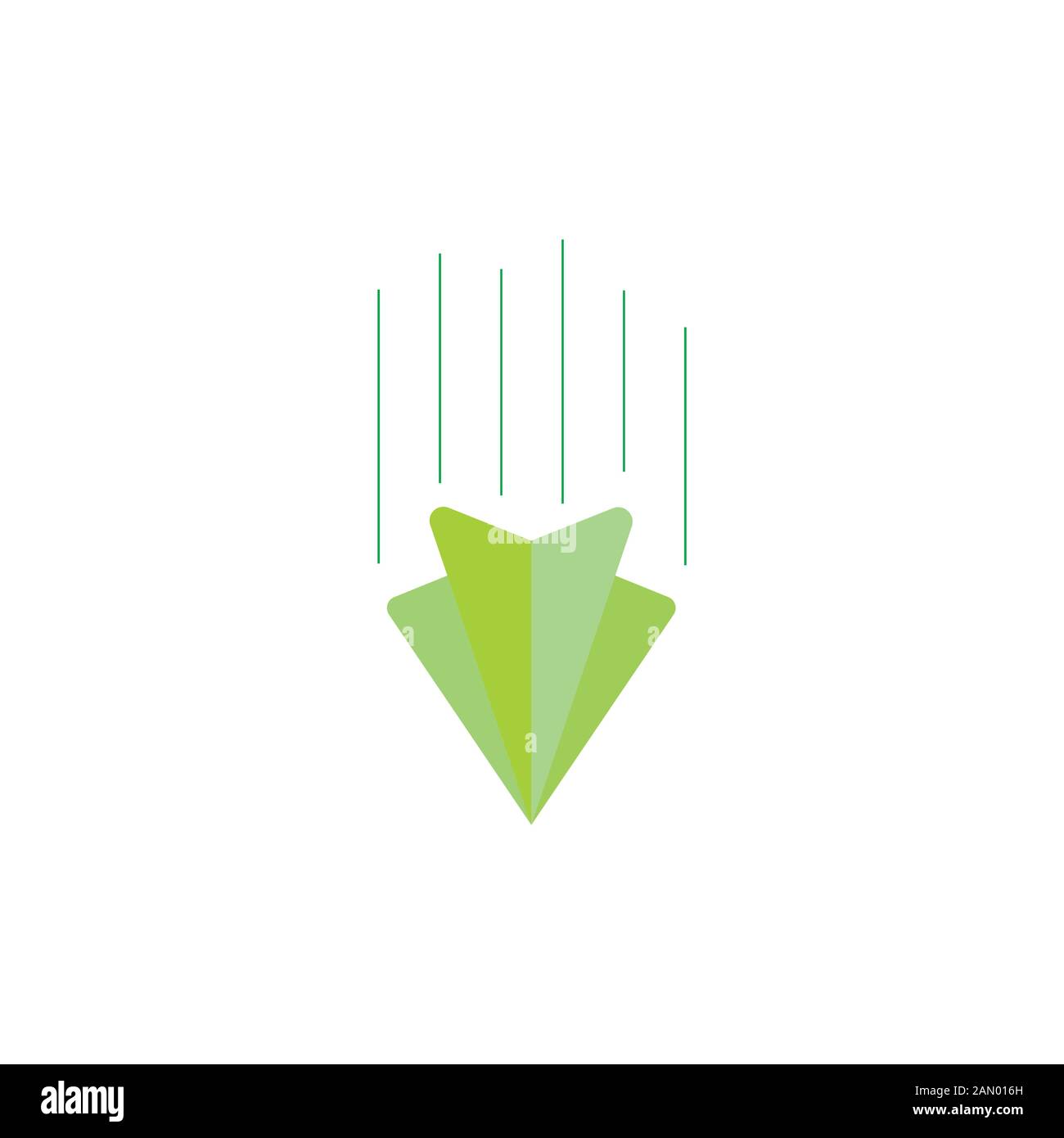 paper plane 3d design symbol logo vector Stock Vector