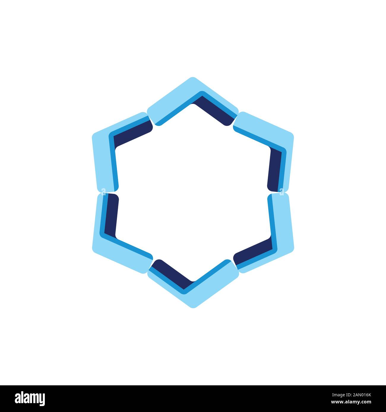 star 3d arrows swirl logo vector Stock Vector