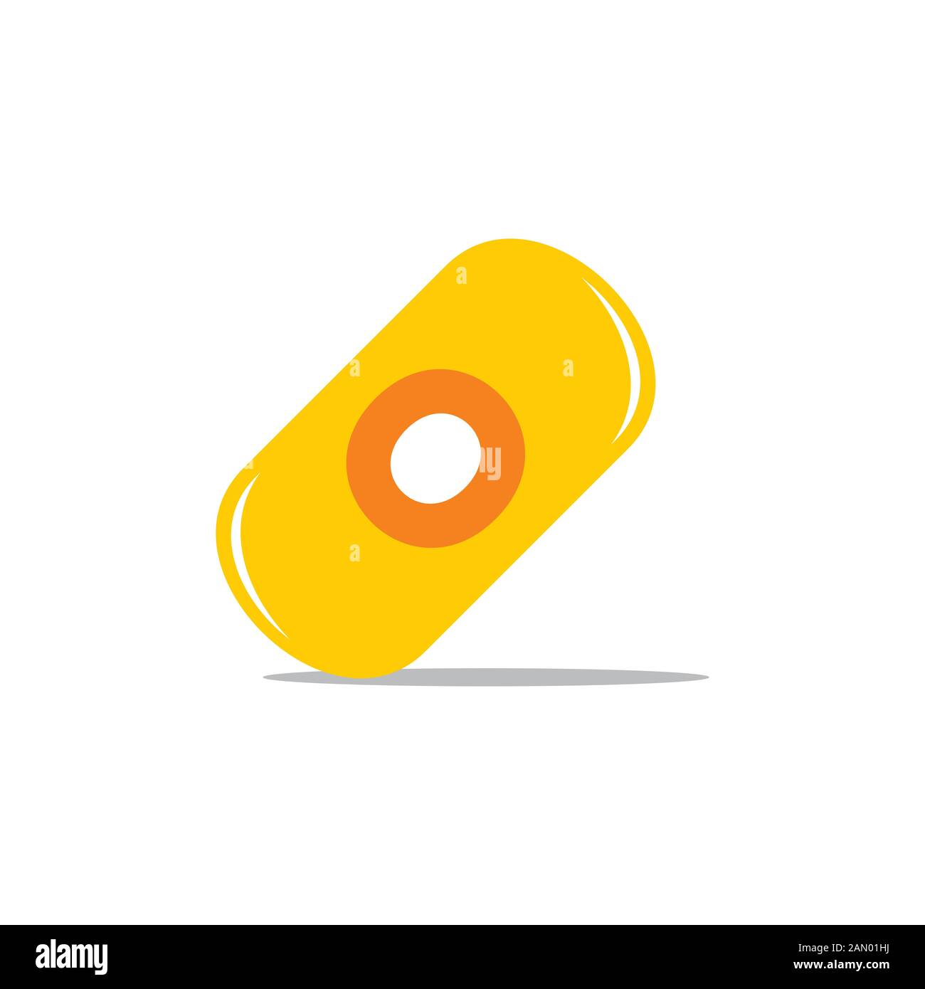 capsule shadow modern logo vector Stock Vector