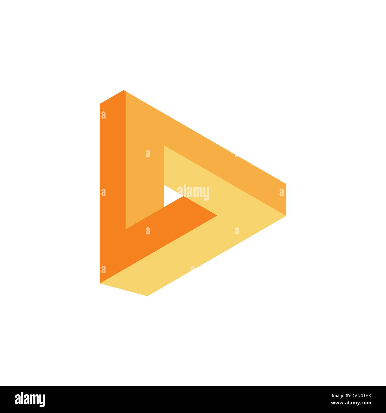 letter d 3d triangle gradient logo vector Stock Vector Image & Art - Alamy