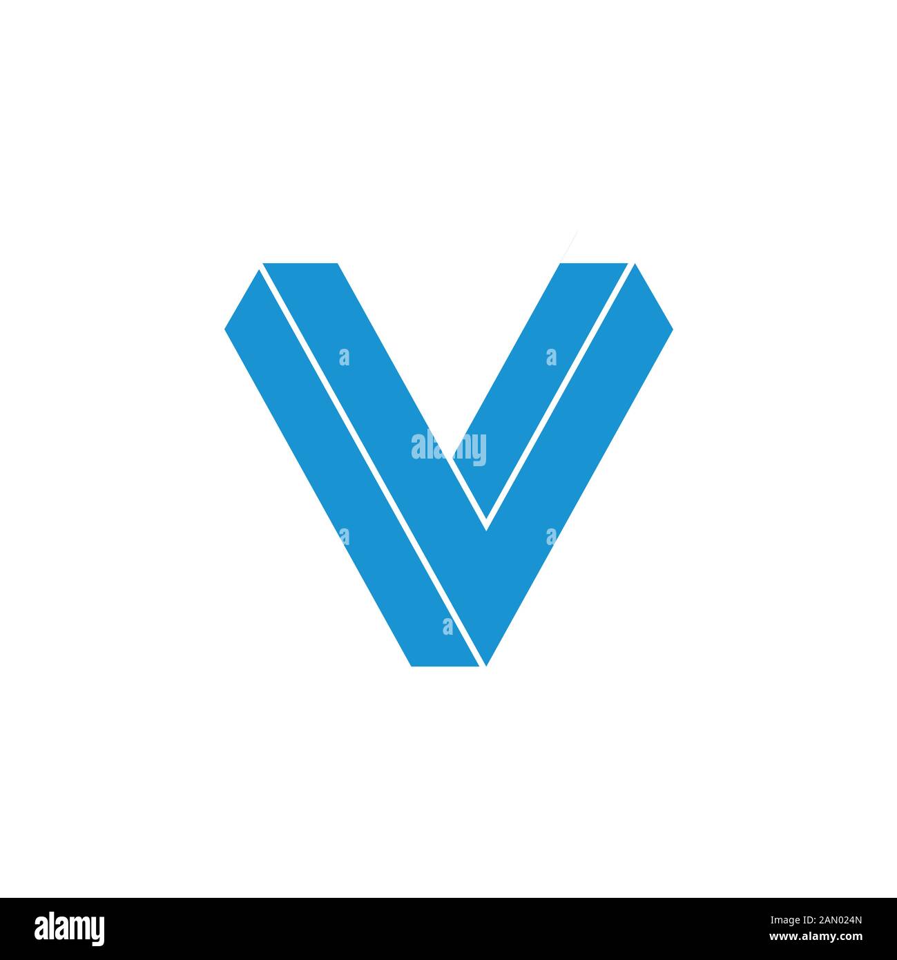 letter v 3d gradient symbol logo vector Stock Vector Image & Art - Alamy