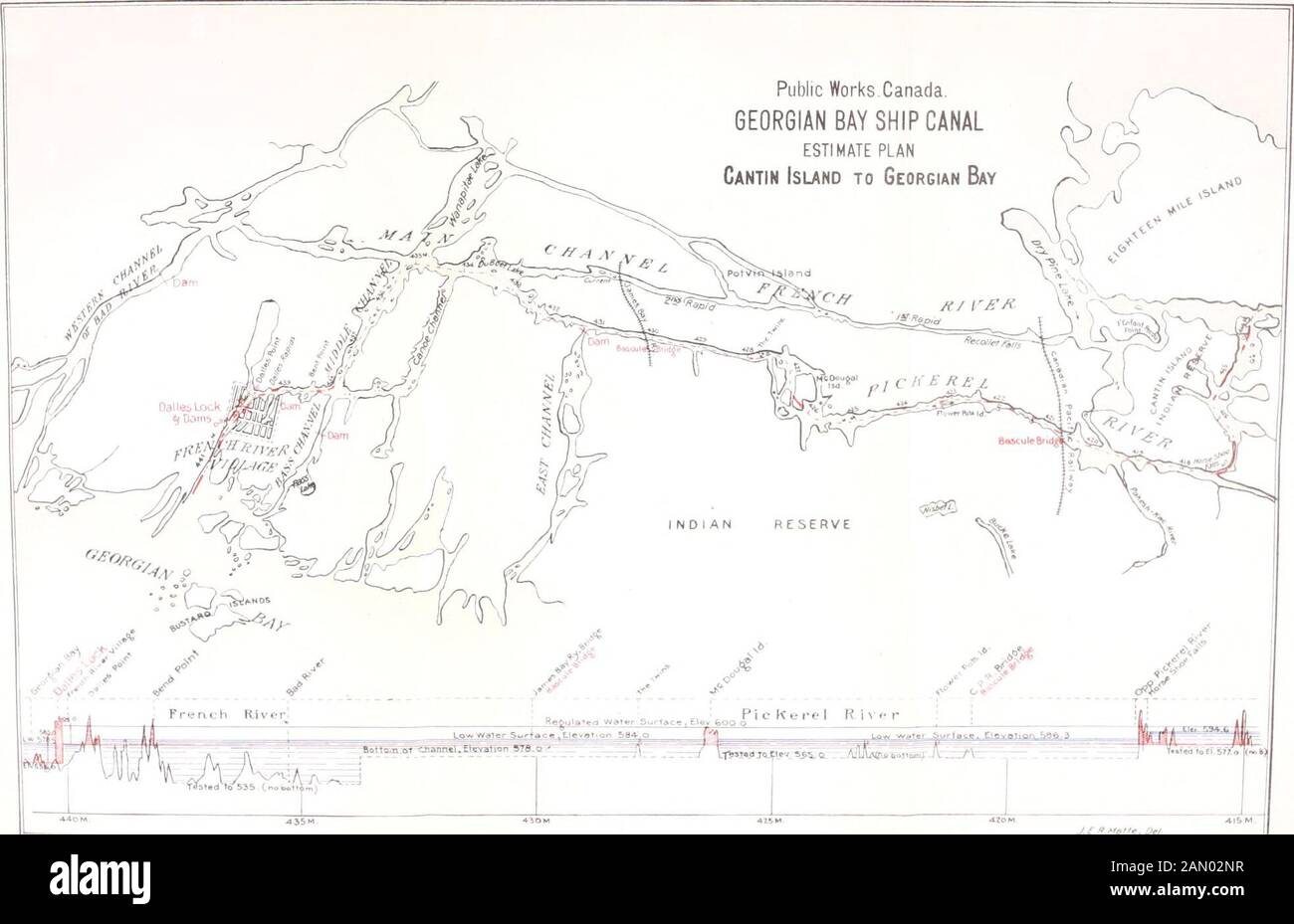 Sessional papers of the Dominion of Canada 1909 . Excavation, rock, dry..., Unwatering Damages—Bridges— C.P.R. crossing Pickerel River James Bay Ry. crossing Pickerel River Entrance French River {miles 440 -5 to 442 -6)— Excavation, rock, wet G. yds. Excavation, rock, dry Lighting— Range lights Pair. Lanterns A pproaches— Cribwork C. yds. Contingencies, engineering, &c.Total 64,922750,371918,438 8,650 80,465 222 115,000 59,507 400,000 9,313916 938 140 42 7,155654830 8,600433 2,013625 210,4461,556 15,089 0 303 50 1 10 1 10 7 50 50 00 3 000 500 50 7 501 100 40 7 501 100 40 7 501 10 7 501 10 3 50 Stock Photo