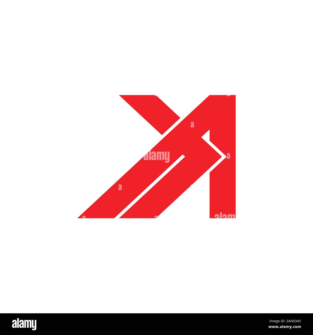 letter a arrow geometric logo vector Stock Vector Image & Art - Alamy