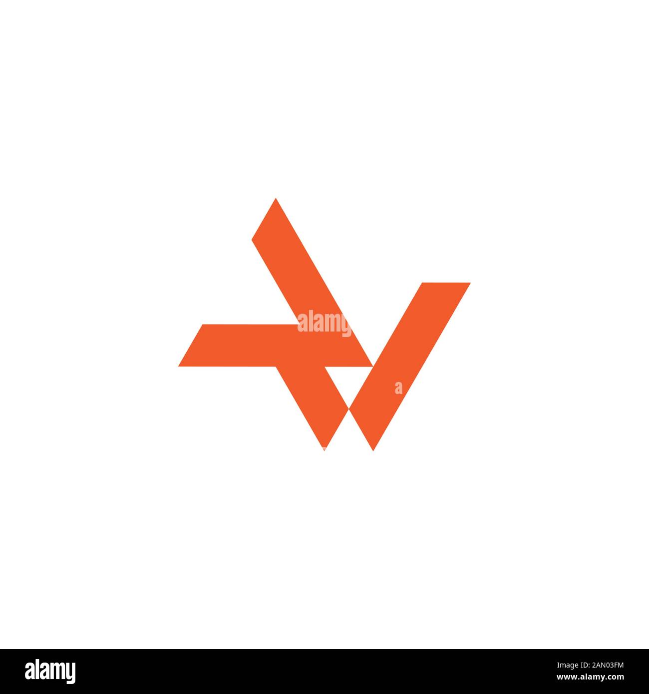 abstract letter w arrow geometric logo vector Stock Vector Image & Art ...
