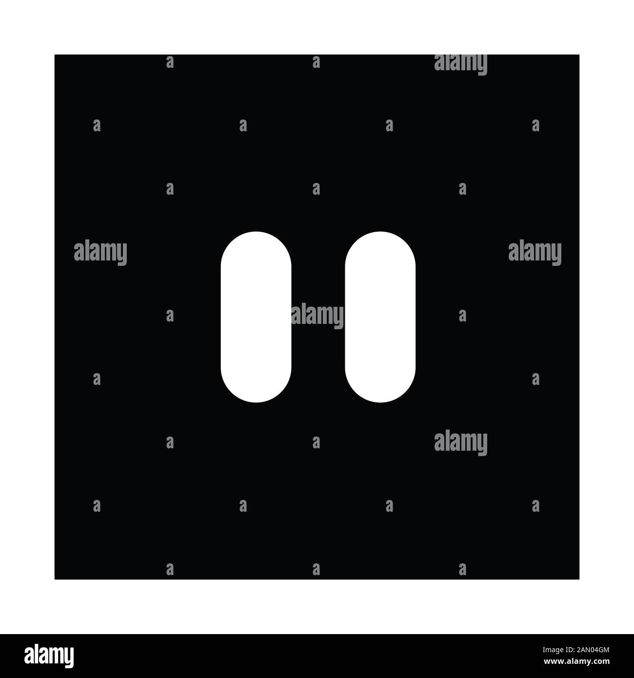 Pause button or pause icon Stock Photo - Alamy