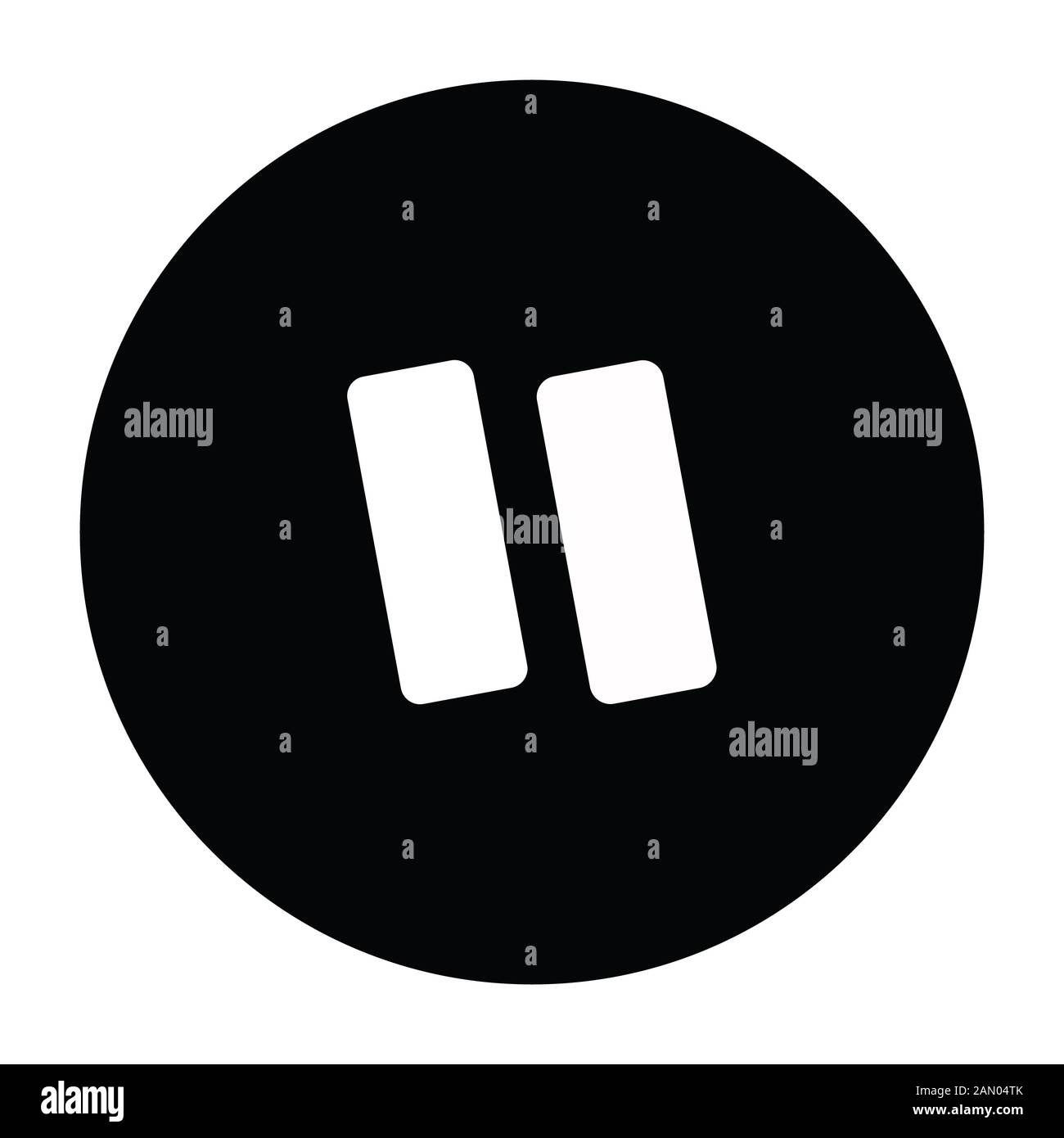 Pause button or pause icon Stock Photo - Alamy