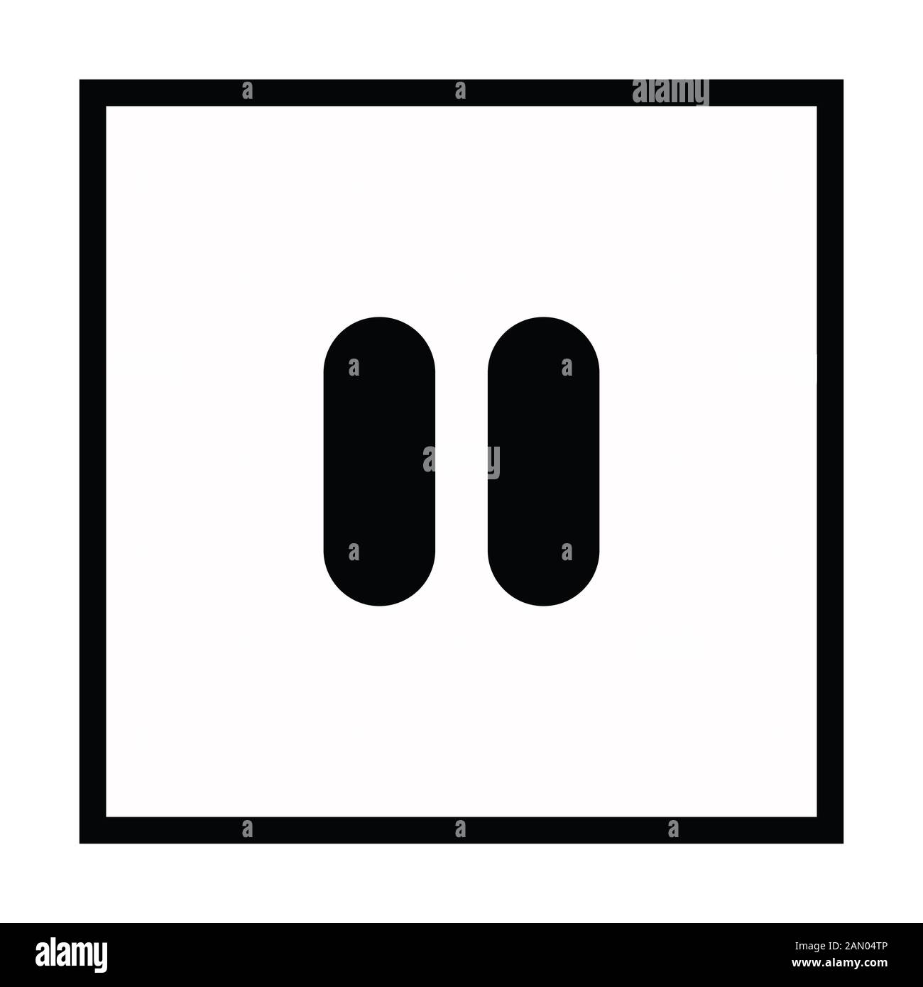 Pause button or pause icon Stock Photo - Alamy