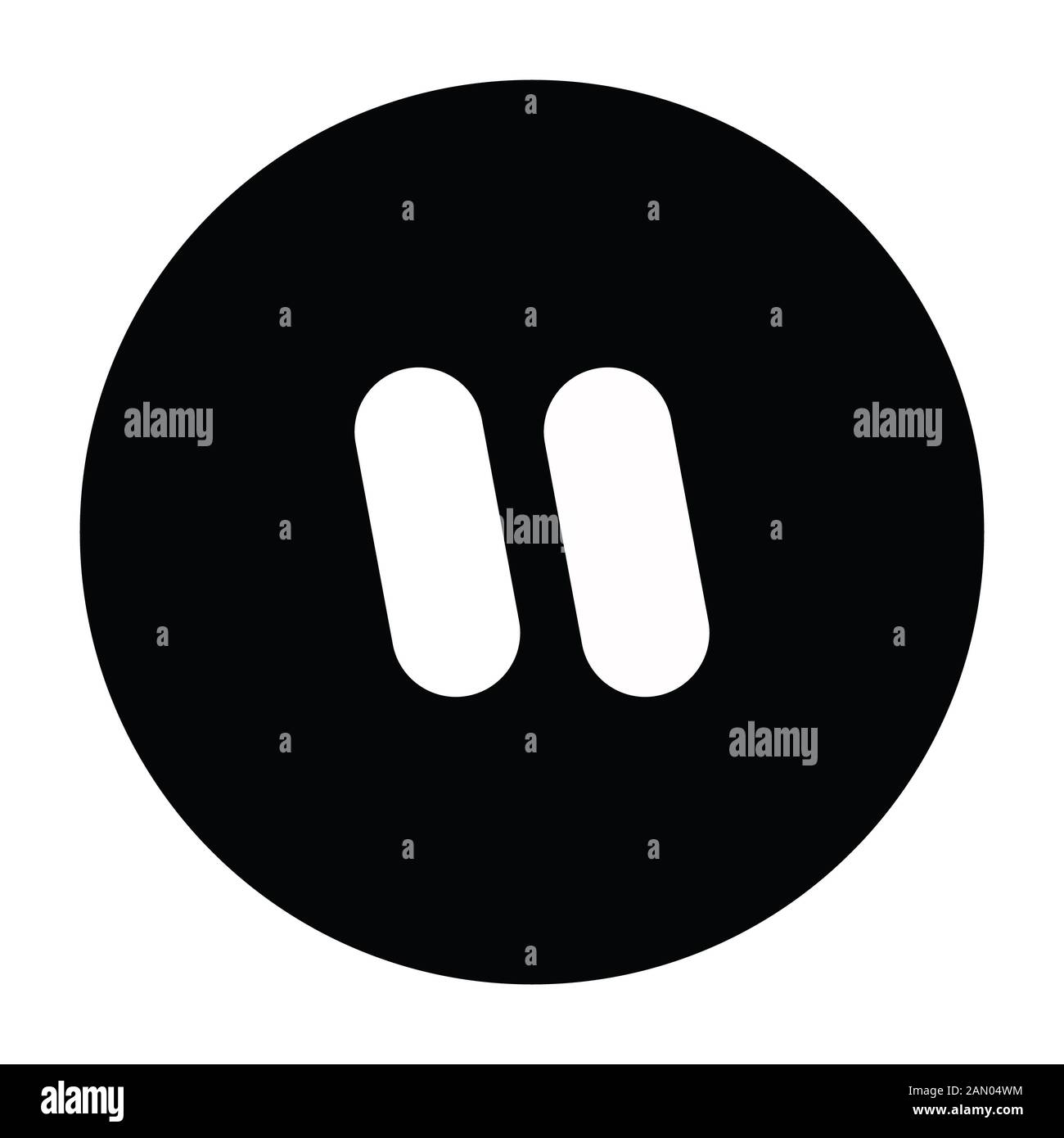 Pause button or pause icon Stock Photo - Alamy