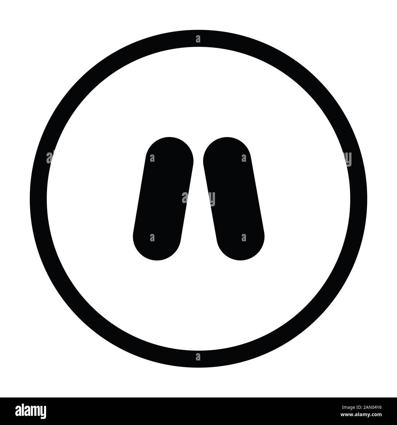 Pause button or pause icon Stock Photo - Alamy