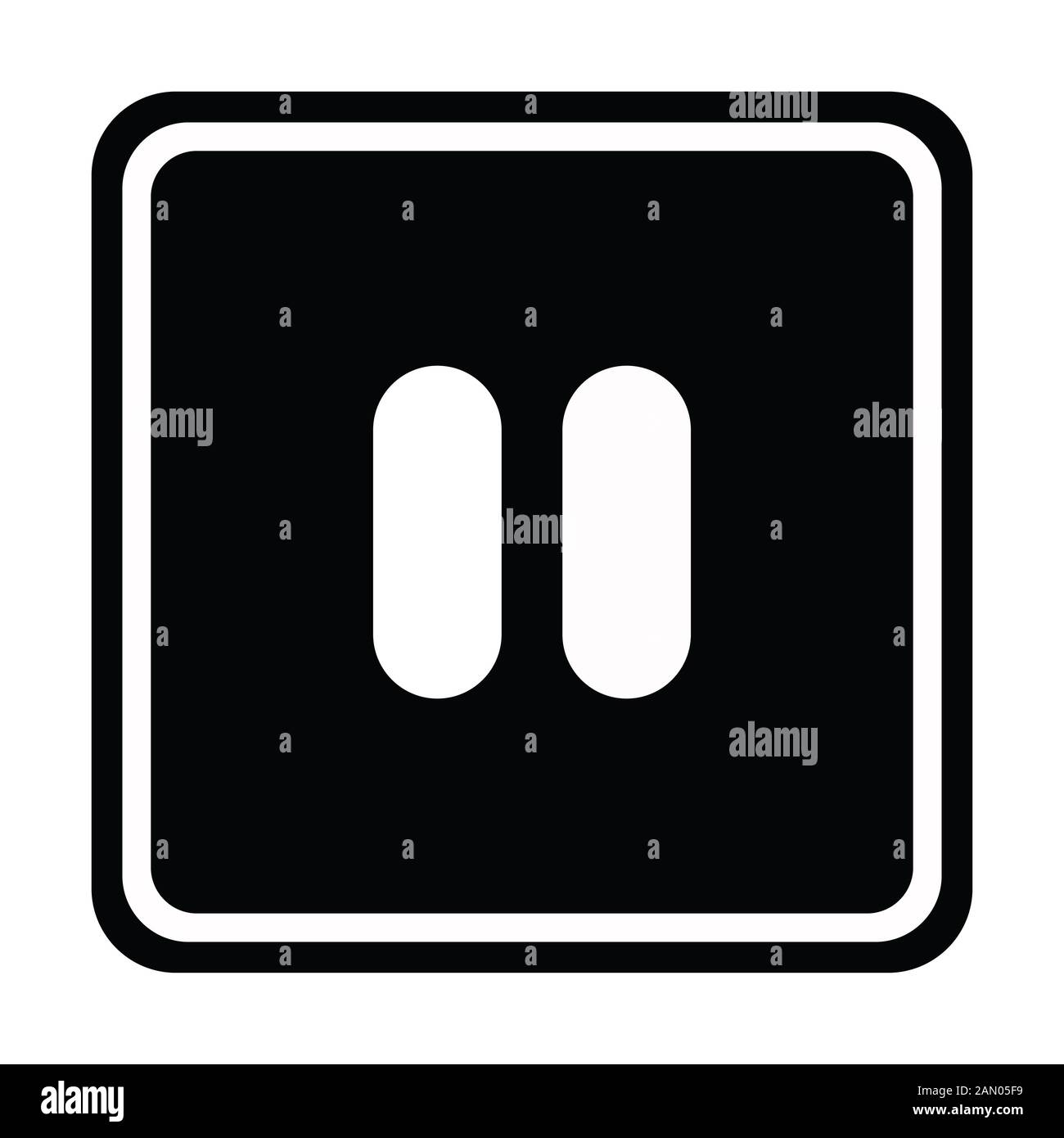Pause button or pause icon Stock Photo - Alamy