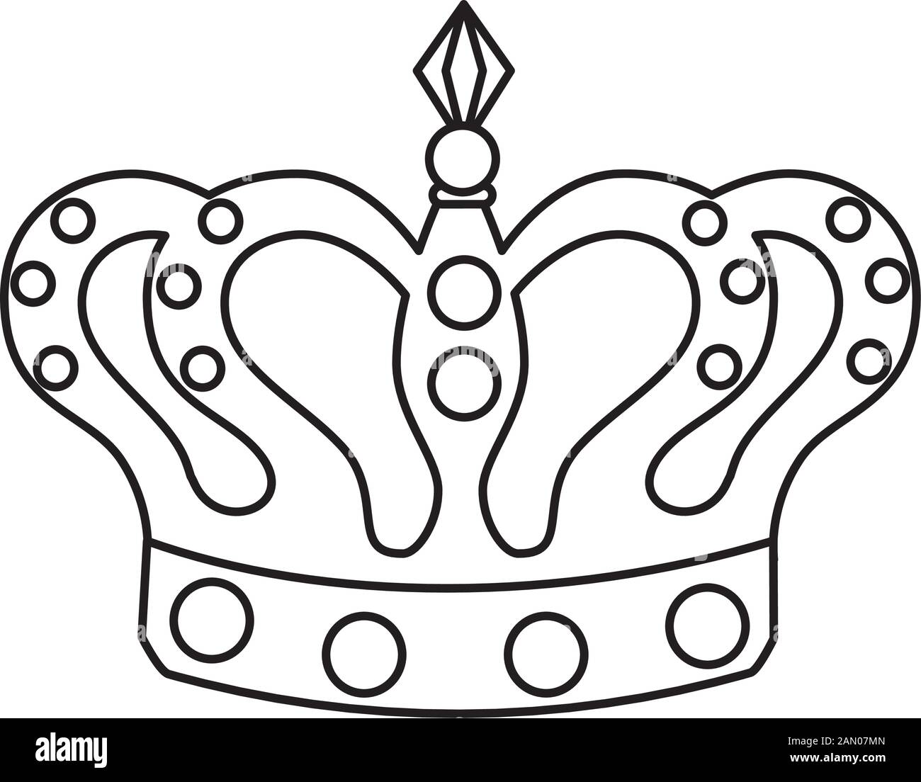 Isolated Royal Crown Vector Design Stock Vector Image Art Alamy